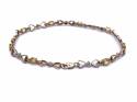 9ct Multi Topaz Bracelet 7 3/4 inches