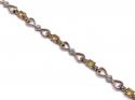 9ct Multi Topaz Bracelet 7 3/4 inches