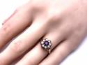 9ct Amethyst & Opal Cluster Ring