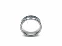 Tungsten Carbide & Carbon Fibre Cogs Inlay Ring