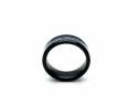 Tungsten Carbide Ring Black & Blue IP Plating 7mm