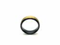 Tungsten Carbide Ring Yellow & Black IP Plating