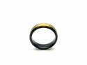 Tungsten Carbide Ring Yellow & Black IP Plating