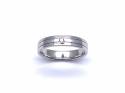 9ct White Gold Diamond Wedding Ring