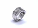 14ct White Gold Diamond Pave Ring