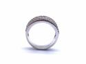 14ct White Gold Diamond Pave Ring