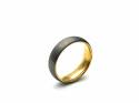 Tungsten Carbide Ring Yellow IP Plating 6mm