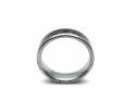 Tungsten Carbide Ring Black Sandstone Inlay 6mm