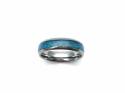Tungsten Carbide Ring With Created Opal 6mm S
