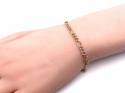 9ct Yellow Gold Fancy Bracelet 8 inch