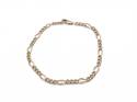 9ct Yellow Gold Fancy Bracelet 8 inch