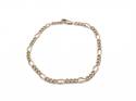 9ct Yellow Gold Fancy Bracelet 8 inch