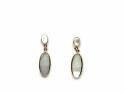 9ct  Gold Mother Of  Pearl Earrings