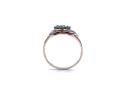 9ct Yellow Gold Emerald & Diamond Ring