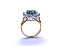 9ct Yellow Gold Chalcedony & CZ Ring