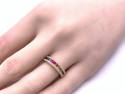 18ct Yellow Gold Multi-Sapphire & Diamond Ring