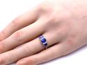 18ct Yellow Gold Sapphire & Diamond Ring