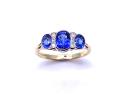 18ct Yellow Gold Sapphire & Diamond Ring