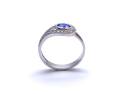 18ct White Gold Sapphire & Diamond Ring