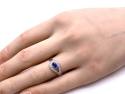 18ct White Gold Sapphire & Diamond Ring