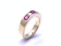 18ct Yellow Gold Ruby & Diamond Eternity Ring