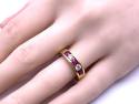 18ct Yellow Gold Ruby & Diamond Eternity Ring