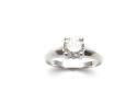 18ct White Gold Diamond Solitaire Ring