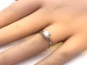 18ct White Gold Diamond Solitaire Ring