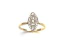 18ct Yellow Gold Diamond Cluster Ring