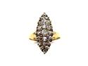 An Old 18ct Yellow Gold Diamond Marquise Ring