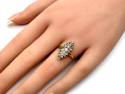 An Old 18ct Yellow Gold Diamond Marquise Ring