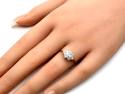 18ct Yellow Gold Diamond Cluster Ring