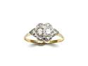 18ct Yellow Gold Diamond Cluster Ring