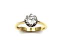 18ct Yellow Gold Diamond Solitaire Ring