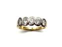 18ct Yellow Gold Diamond 5 Stone Ring