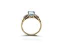 9ct Blue Topaz & Diamond Ring
