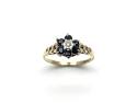 9ct Sapphire & Diamond Cluster Ring