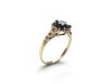 9ct Sapphire & Diamond Cluster Ring