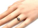 9ct Sapphire & Diamond Cluster Ring
