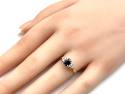 9ct Sapphire & Diamond Ring