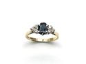 9ct Sapphire & Diamond Ring