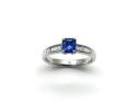 18ct White Gold Sapphire & Diamond Ring