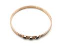 9ct Rose Gold Sapphire & Diamond Bangle