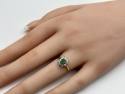 18ct Emerald & Diamond Cluster Ring