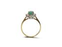 18ct Emerald & Diamond Cluster Ring