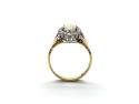 Opal & Diamond Halo Ring