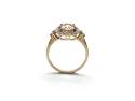 9ct Morganite & Zircon Halo Ring