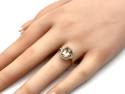 9ct Morganite & Zircon Halo Ring