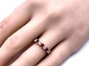 18ct Ruby & Diamond Eternity Ring 0.42ct