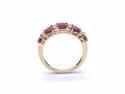 18ct Yellow Gold Ruby & Diamond Eternity Ring